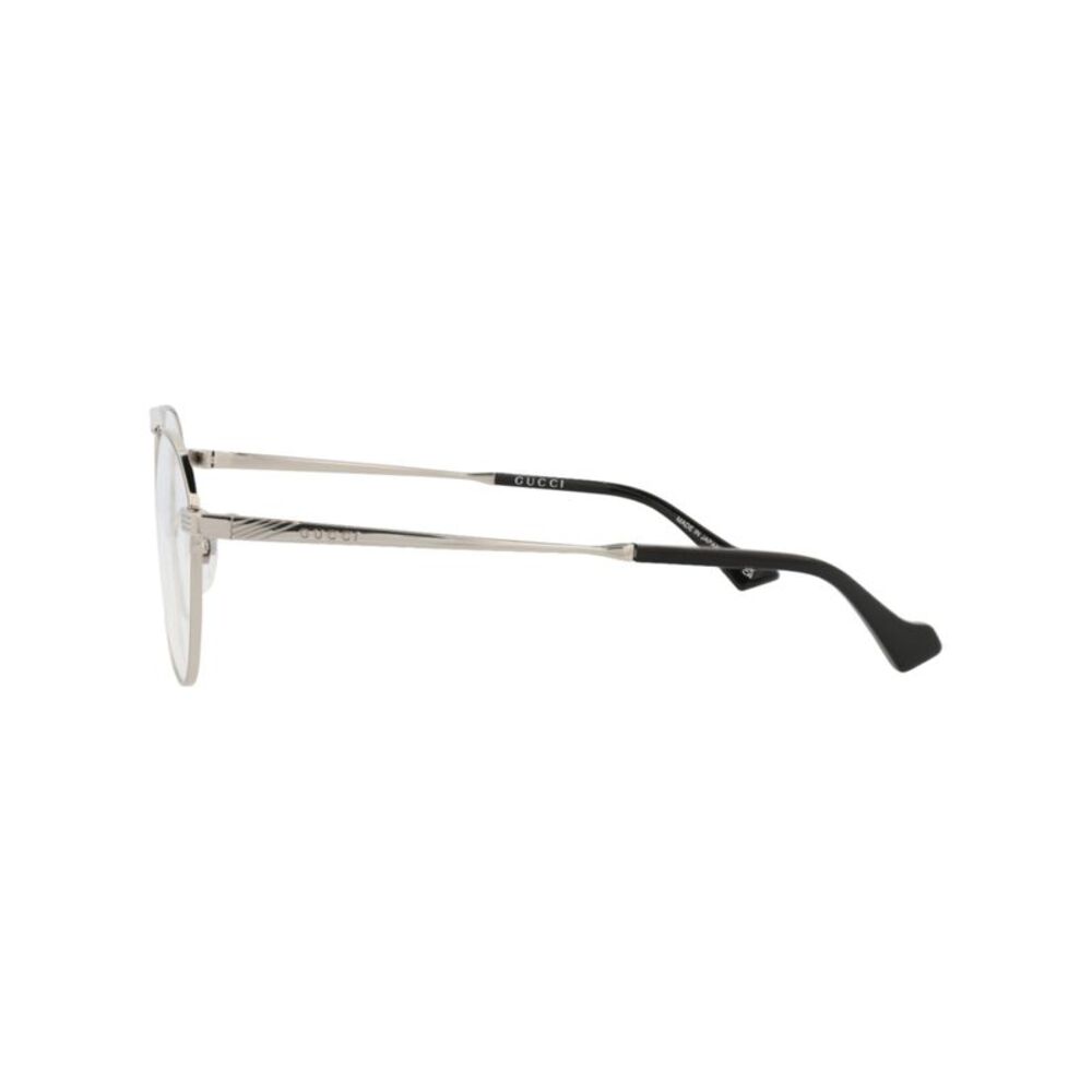 Gucci Round-Frame Metal Optical Frames Silver Men… - image 3